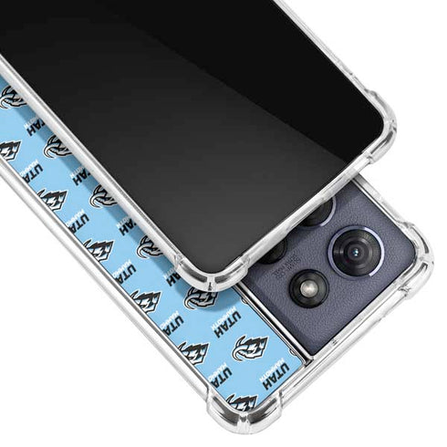 NHL Utah Mammoth Logo Pattern Moto G Play 5G (2025) Clear Case